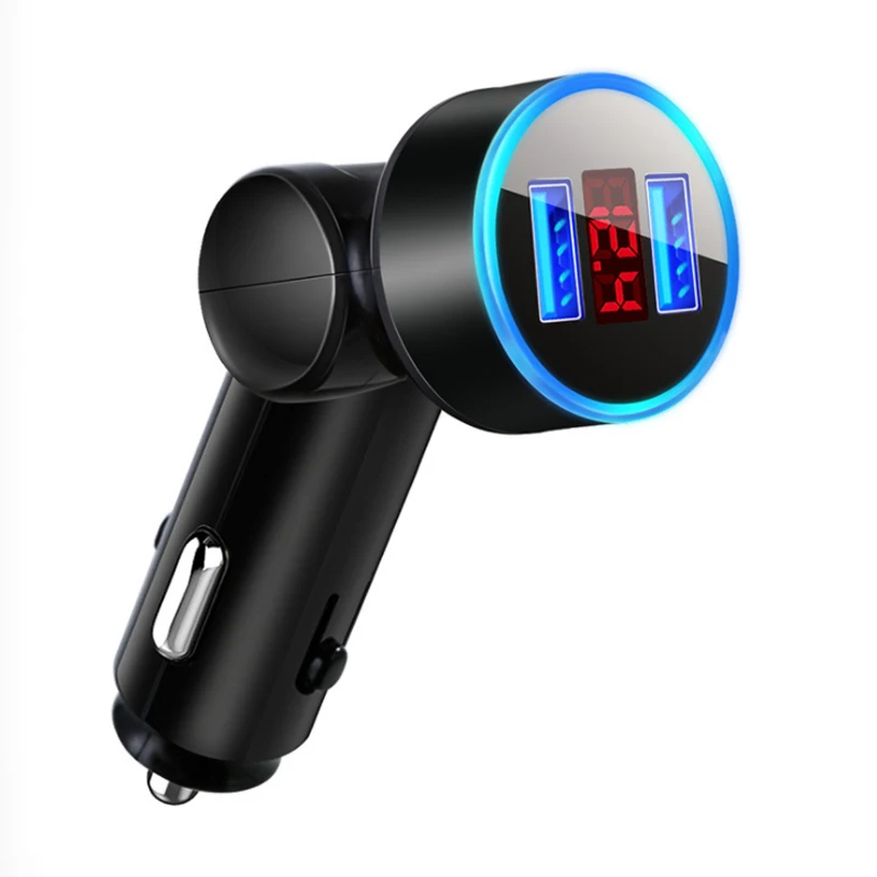 Rotary car charger multi-function 5v3.1a dual usb digital display Voltmeter Meter Monitor car charger for phone tablet
Rotary car charger multi-function 5v3.1a dual usb digital display Voltmeter Meter Monitor car charger for phone tablet