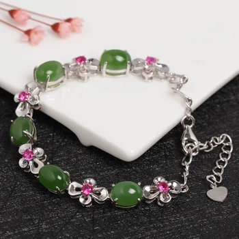 Hetian Jade Hand String Girls with Certificate Factory Direct Selling 925 Pure Silver Jasper Fashion Bracelet
Hetian Jade Hand String Girls with Certificate Factory Direct Selling 925 Pure Silver Jasper Fashion Bracelet