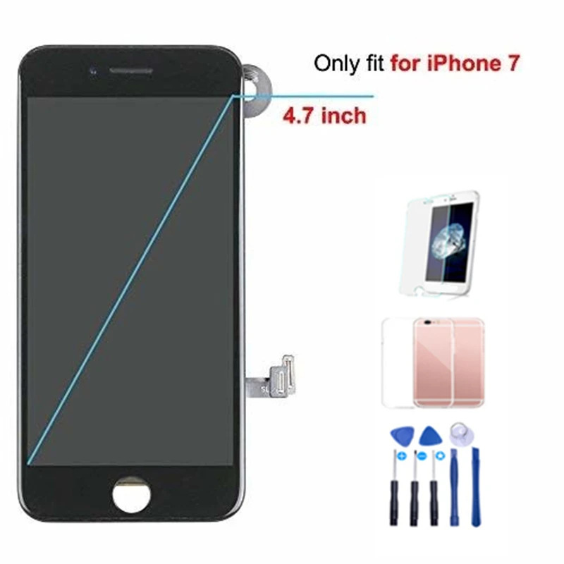 Full Assemble Display For iPhone 7 LCD With Camera Home Button 3D Touch Screen Display Replacement Completed With 3Gifts
Full Assemble Display For iPhone 7 LCD With Camera Home Button 3D Touch Screen Display Replacement Completed With 3Gifts