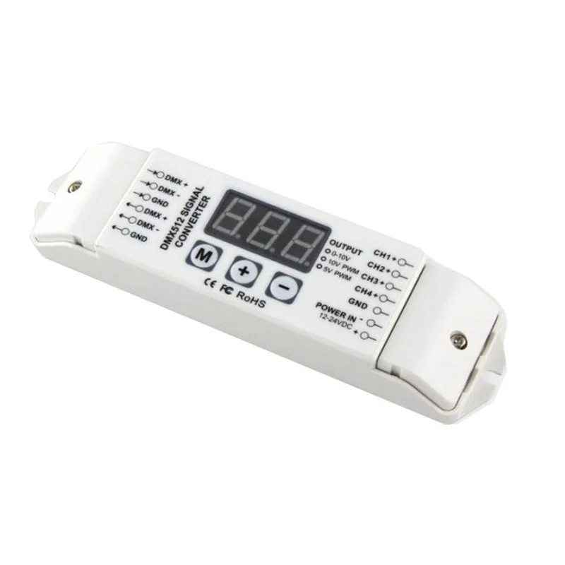 1X DMX512 signal decoder DMX512 4CH 10V PMW signal converter controller free shipping
1X DMX512 signal decoder DMX512 4CH 10V PMW signal converter controller free shipping