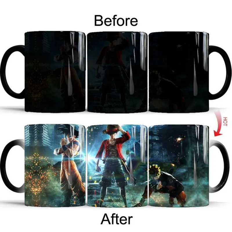 1pcs Creative Magic Mugs Anime Naruto Dragon Ball One Piece Color Changing Mug Luffy Goku Naruto Three In One Porcelain Cup
1pcs Creative Magic Mugs Anime Naruto Dragon Ball One Piece Color Changing Mug Luffy Goku Naruto Three In One Porcelain Cup