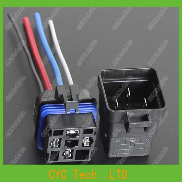 4 sets Waterproof Integrated Relay With 12cm Wire for 12V 40V 4Pin Automobile Modification
4 sets Waterproof Integrated Relay With 12cm Wire for 12V 40V 4Pin Automobile Modification