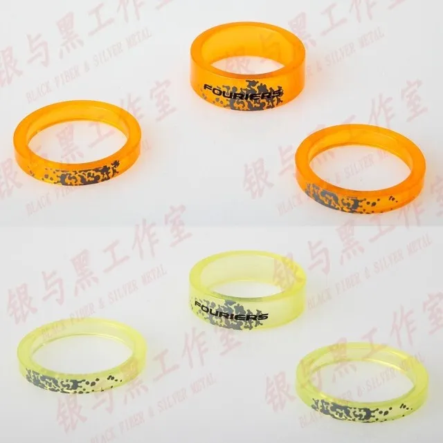 FOURIERS SR-S003 bike bicycle front fork nylon washer 3pcs/set Handset Light Transparent Nylon Stem Spacer 1-1/8" 5,5,10mm
FOURIERS SR-S003 bike bicycle front fork nylon washer 3pcs/set Handset Light Transparent Nylon Stem Spacer 1-1/8" 5,5,10mm