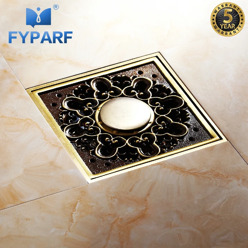 Square Bathroom Floor Drain 10*10cm Bath Drains Strainer Hair Antique Brass Art Carved Special Floor Drain For Washing Machine
Square Bathroom Floor Drain 10*10cm Bath Drains Strainer Hair Antique Brass Art Carved Special Floor Drain For Washing Machine