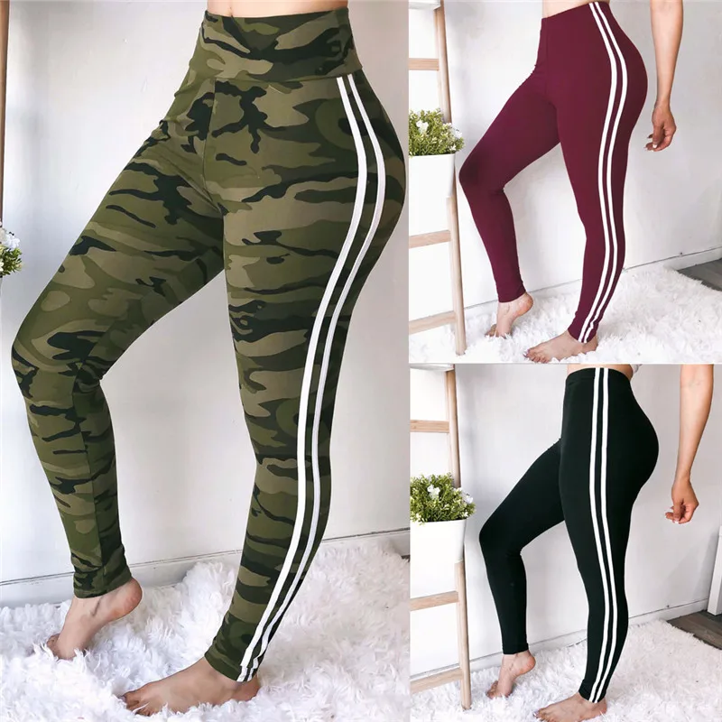 Women Sports Pants Fashion Side Stripe Weatpants Slim Workout Pants Black Wine Red Camouflage Tummy Control Capris Pants
Women Sports Pants Fashion Side Stripe Weatpants Slim Workout Pants Black Wine Red Camouflage Tummy Control Capris Pants