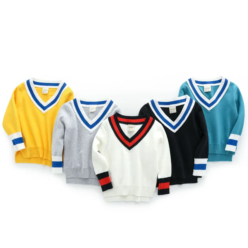 Kids Sweater V Neck Long Sleeve Knitted Kids Sweater Pullover For Boy Spring Autumn Toddler Clothes Baby Boys Knitwear Outwear
Kids Sweater V Neck Long Sleeve Knitted Kids Sweater Pullover For Boy Spring Autumn Toddler Clothes Baby Boys Knitwear Outwear
