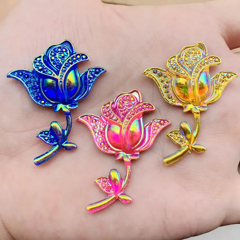 34*45mm 8pcs Rose Flower Shape Sew on Rhinestones AB colour Resin Crystals Flatback Strass gem stone -HB61
34*45mm 8pcs Rose Flower Shape Sew on Rhinestones AB colour Resin Crystals Flatback Strass gem stone -HB61