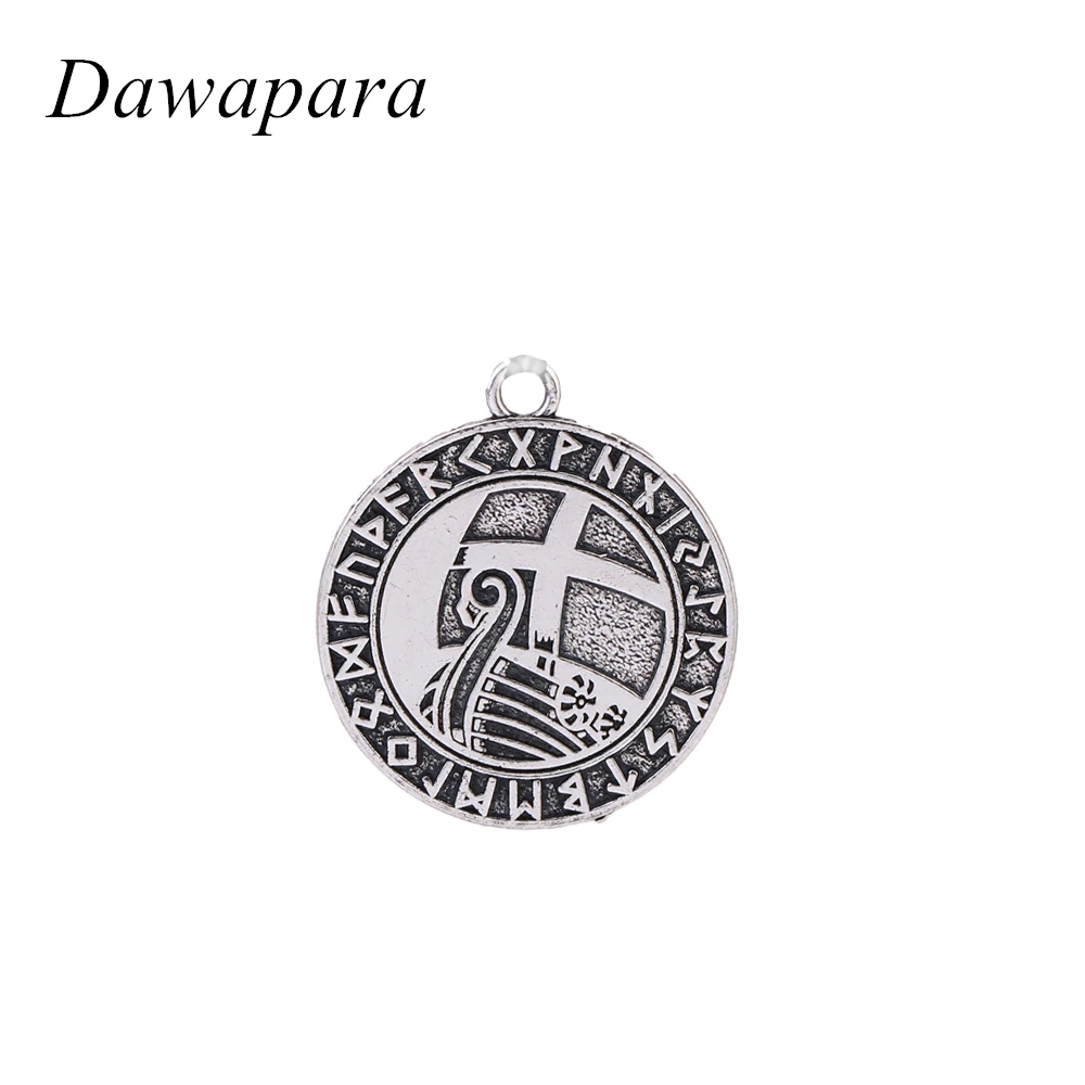 Dawapara Pirate Boat Coin Pendants Norse Viking Jewelry for Men and Women Zinc Alloy Metal Symbol Charms Accessories
Dawapara Pirate Boat Coin Pendants Norse Viking Jewelry for Men and Women Zinc Alloy Metal Symbol Charms Accessories