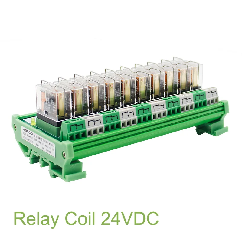 10-канальный 1 SPDT DIN рейку OMRON G2R 24V DC/AC интерфейс релейный модуль | Обустройство дома