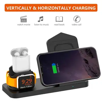 Wireless Charger Stand 3 in 1 for iPhone XS Max XR X 8 Samsung S9 S8 S7 For Apple Watch 4 3 2 Airpods Fast Qi Quick Charging d20
Wireless Charger Stand 3 in 1 for iPhone XS Max XR X 8 Samsung S9 S8 S7 For Apple Watch 4 3 2 Airpods Fast Qi Quick Charging d20