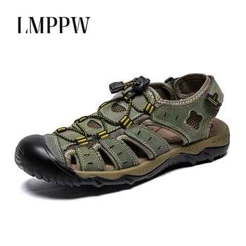 High Quality Genuine Leather Men Sandals Summer Brand Men Casual Shoes Fashion Sandals Men Shoes Comfortable Men Sneakers
High Quality Genuine Leather Men Sandals Summer Brand Men Casual Shoes Fashion Sandals Men Shoes Comfortable Men Sneakers