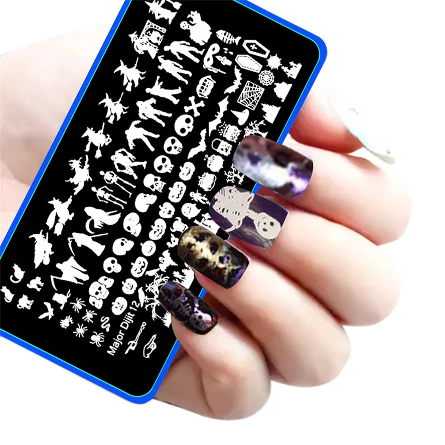 Nail design Template Brand New 1PC Halloween DIY Nail Art Image Stamp Stamping Plates High Quality Fashion Manicure Template
Nail design Template Brand New 1PC Halloween DIY Nail Art Image Stamp Stamping Plates High Quality Fashion Manicure Template