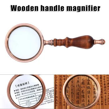 10X Handheld Magnifying Glass with Wooden Handle Magnifier for Elderly Reading CLH@8
10X Handheld Magnifying Glass with Wooden Handle Magnifier for Elderly Reading CLH@8