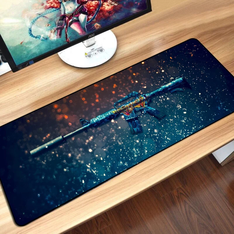 Коврик для мыши CS GO игровой коврик с пистолетом CSGO ПК компьютера Dota2 Player сделай