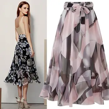 2019 Summer Skirts Womens Korean Style High Waist Floral Print Chiffon Long A Line Skirt Elegant Office Lady Maxi Skirt Faldas
2019 Summer Skirts Womens Korean Style High Waist Floral Print Chiffon Long A Line Skirt Elegant Office Lady Maxi Skirt Faldas