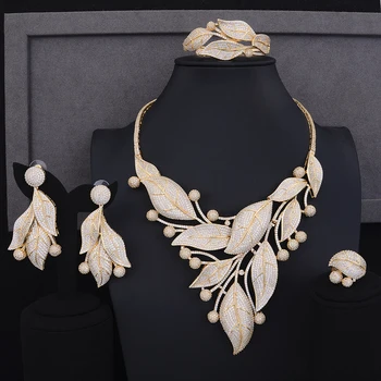 GODKI Luxury Leaves Flower Cubic Zirconia Nigerian Jewelry sets For Women Dubai Bridal jewelry sets indian Gold Jewelry Set 2018
GODKI Luxury Leaves Flower Cubic Zirconia Nigerian Jewelry sets For Women Dubai Bridal jewelry sets indian Gold Jewelry Set 2018