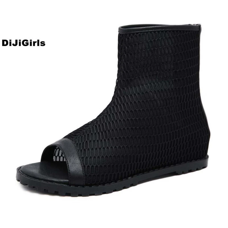 DiJiGirls Summer Flat Women Cool Boots Roman Style Ankle Booties Mesh Material Fashion Sexy Leisure Flat Shoes Party Woman Shoes
DiJiGirls Summer Flat Women Cool Boots Roman Style Ankle Booties Mesh Material Fashion Sexy Leisure Flat Shoes Party Woman Shoes