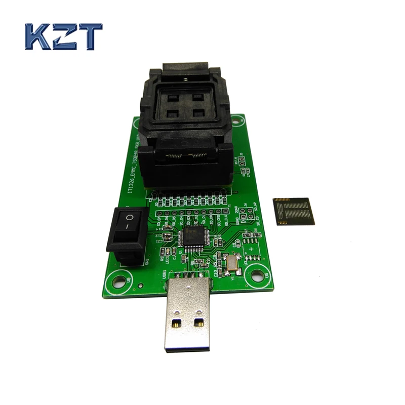 High Quality eMCP221 Socket to USB, for BGA 221 testing, size 11.5x13mm, nand flash programmer, Clamshell Test Socket Wholesale
High Quality eMCP221 Socket to USB, for BGA 221 testing, size 11.5x13mm, nand flash programmer, Clamshell Test Socket Wholesale