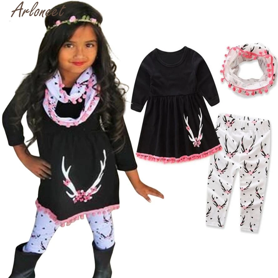 ARLONEET Children Set 3PCS Baby Girls Deer Print Newborn Baby Girl Clothes Set Winter Outfits Set Suit Clothes P30 Dec04
ARLONEET Children Set 3PCS Baby Girls Deer Print Newborn Baby Girl Clothes Set Winter Outfits Set Suit Clothes P30 Dec04