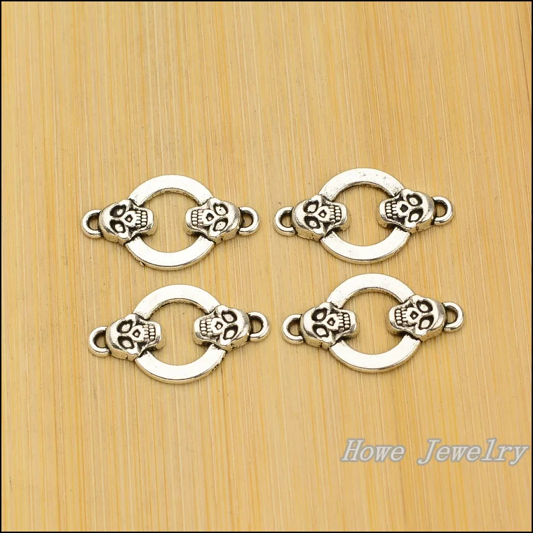 wholesale 100pcs retro skull Pirate connector charm Tibetan silver fit for Necklaces & Pendants metal jewelry findings
wholesale 100pcs retro skull Pirate connector charm Tibetan silver fit for Necklaces & Pendants metal jewelry findings