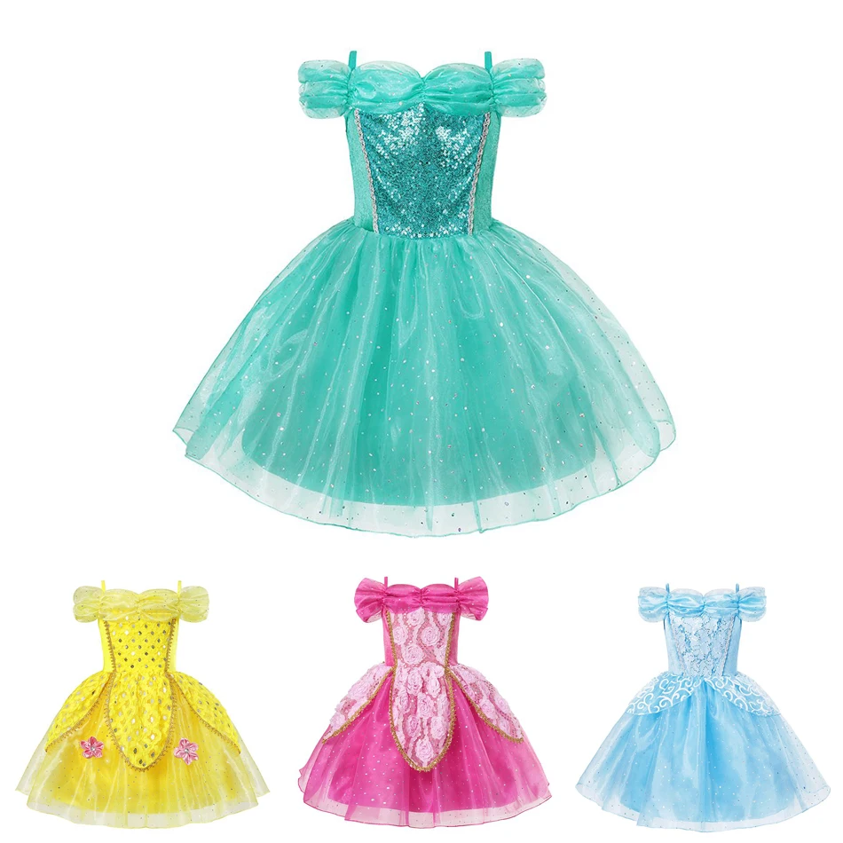 VOGUEON Jasmine Princess Costume for Girls Summer Sequin Belle Cinderella Sleeping Beauty Aurora Dress Children Birthday Clothes
VOGUEON Jasmine Princess Costume for Girls Summer Sequin Belle Cinderella Sleeping Beauty Aurora Dress Children Birthday Clothes