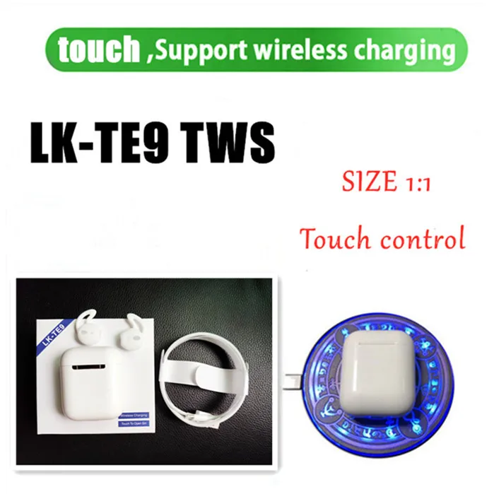 LK-TE9 LKTE9 tws pk W1 chip 1:1 Auto-window-pair Bluetooth Earphones Touch Control Bass Sound Earbuds pk i10 i12 tws
LK-TE9 LKTE9 tws pk W1 chip 1:1 Auto-window-pair Bluetooth Earphones Touch Control Bass Sound Earbuds pk i10 i12 tws