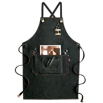 Black Gray Blue Denim Apron Barista Bartender Waitstaff Pastry Chef Uniform Barber Hairdresser Florist Painter Work Wear E35
Black Gray Blue Denim Apron Barista Bartender Waitstaff Pastry Chef Uniform Barber Hairdresser Florist Painter Work Wear E35