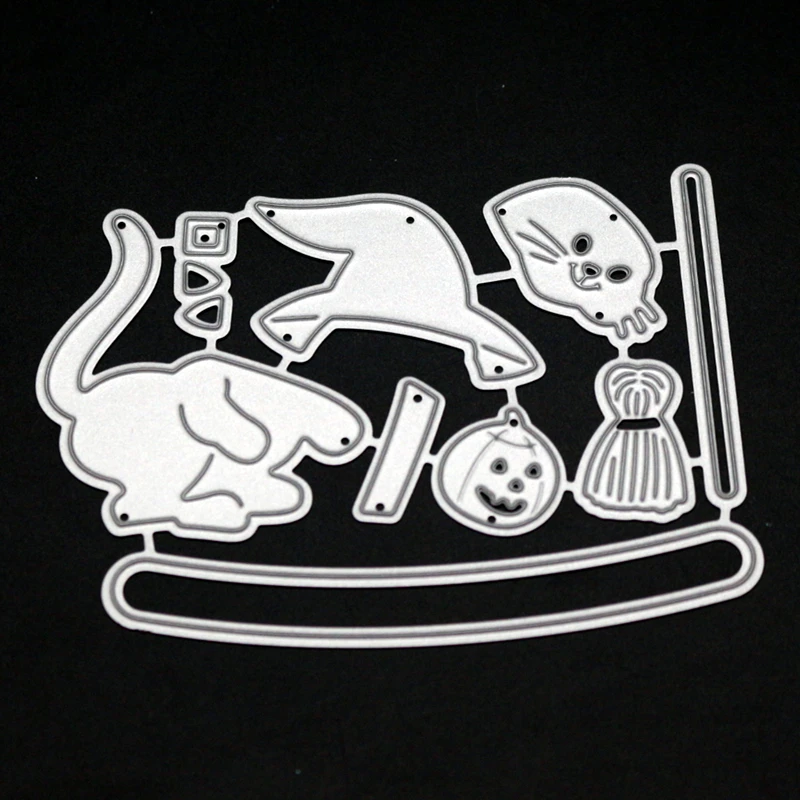 SCD1148 Halloween Cat Metal Cutting Dies For Scrapbooking Stencils DIY Album Cards Decoration Embossing Folder Craft Die Cuts
SCD1148 Halloween Cat Metal Cutting Dies For Scrapbooking Stencils DIY Album Cards Decoration Embossing Folder Craft Die Cuts