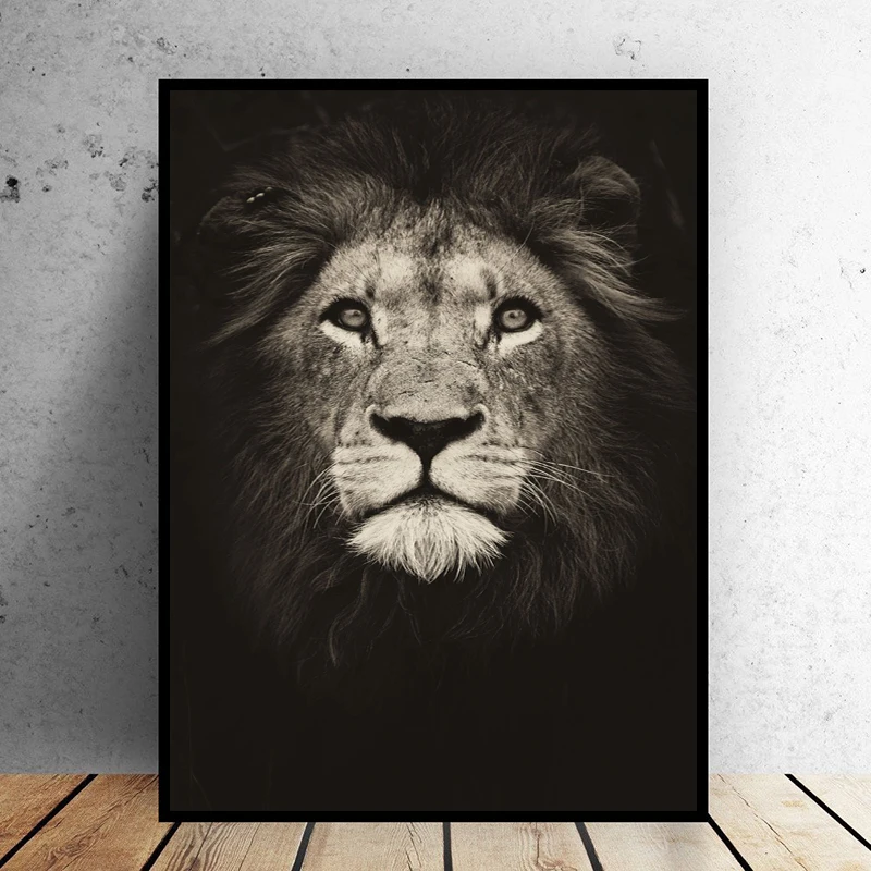 SELFLESSLY Black Animal Painting Lion Wall Art Posters Print Lion Animated Canvas Pictures for Living Room Decor Free Shipping
SELFLESSLY Black Animal Painting Lion Wall Art Posters Print Lion Animated Canvas Pictures for Living Room Decor Free Shipping