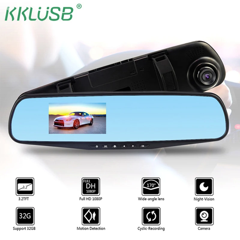 3.2 Inch Car Dvr Camera Full HD 1080P Auto Rearview Mirror Digital Video Recorder Dual Lens Registratory Camcorder DVR Dash Cam
3.2 Inch Car Dvr Camera Full HD 1080P Auto Rearview Mirror Digital Video Recorder Dual Lens Registratory Camcorder DVR Dash Cam
