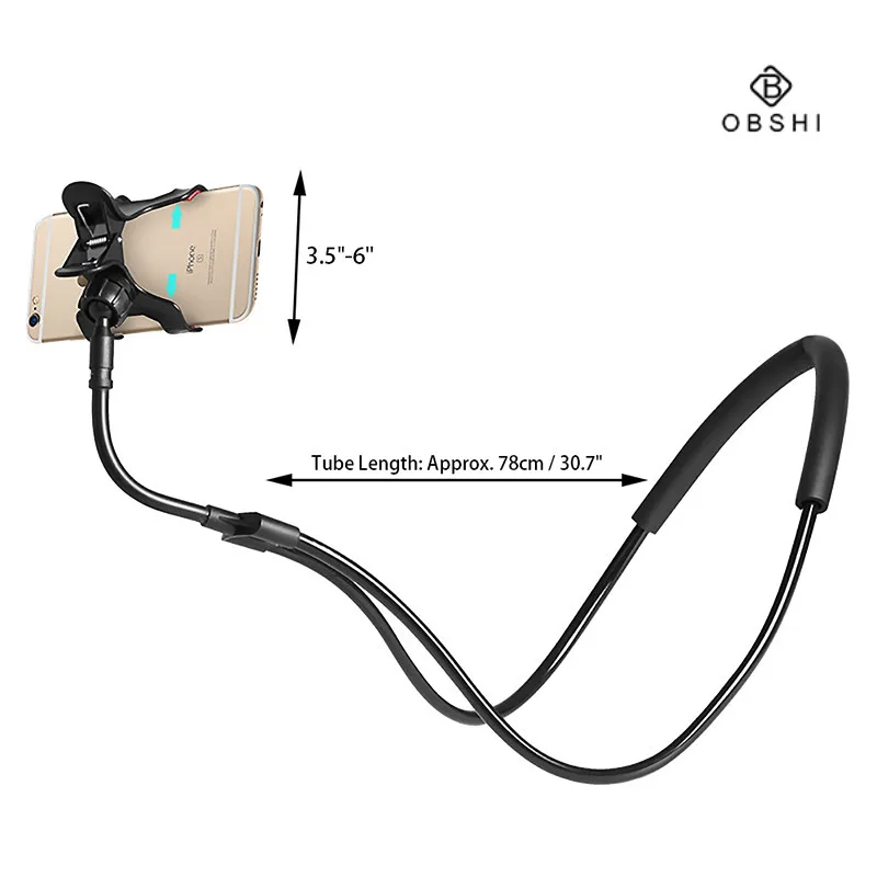 Flexible Mobile Phone Holder Hanging Neck Lazy Necklace Bracket Bed 360 Degree Phones Holder Stand for IPhone Xiaomi Huawei
Flexible Mobile Phone Holder Hanging Neck Lazy Necklace Bracket Bed 360 Degree Phones Holder Stand for IPhone Xiaomi Huawei