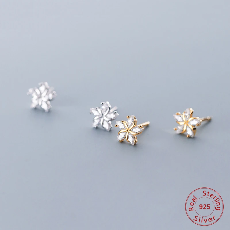 Stereoscopic Flower Small Ear Stud S925 Sterling Silver Earrings For Woman Gold Color Simple Friendship Girls Gift Jewelry
Stereoscopic Flower Small Ear Stud S925 Sterling Silver Earrings For Woman Gold Color Simple Friendship Girls Gift Jewelry