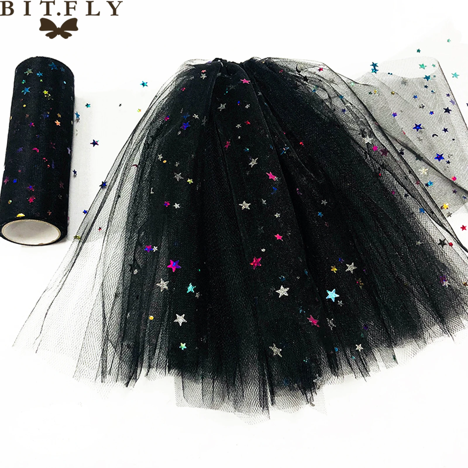 10yard Glitter Sequin Colorful Stars Tulle Mesh Roll Spool Tutu Skirt Hair Bow Accessory DIY Baby Shower Wedding Party Decor
10yard Glitter Sequin Colorful Stars Tulle Mesh Roll Spool Tutu Skirt Hair Bow Accessory DIY Baby Shower Wedding Party Decor