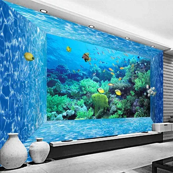 Custom 3D Photo Wallpaper Mural 3D Stereoscopic Space Underwater World Living Room Bedroom TV Background Paper Wall Papers 3D
Custom 3D Photo Wallpaper Mural 3D Stereoscopic Space Underwater World Living Room Bedroom TV Background Paper Wall Papers 3D