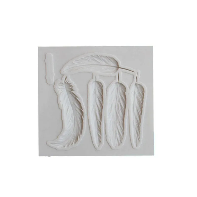 Feather Silicone Molds Cake Border Fondant Cake Decorating Tools Gumpaste Chocolate Sugarcraft Candy Clay Molds