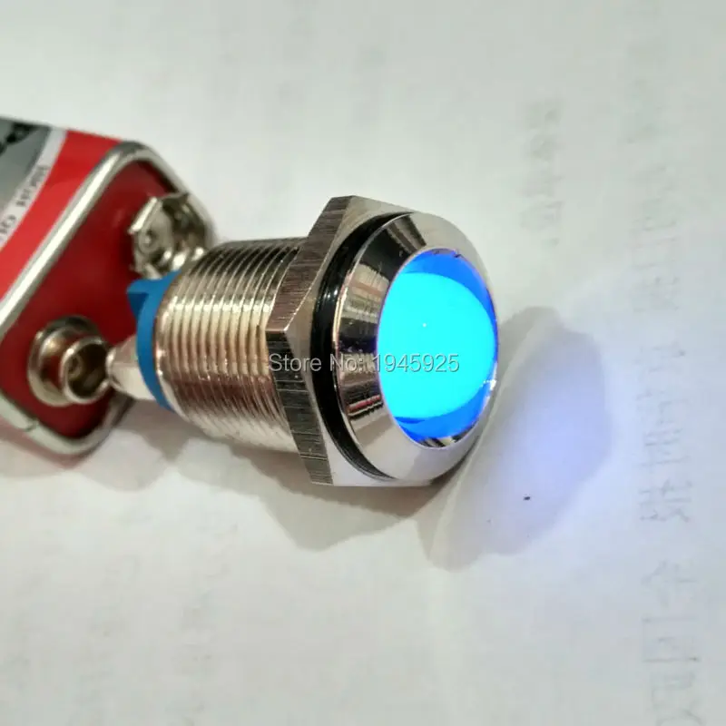 16mm 6V Blue dot led Concave White Signal Indicator Lamp Pilot Light | Обустройство дома