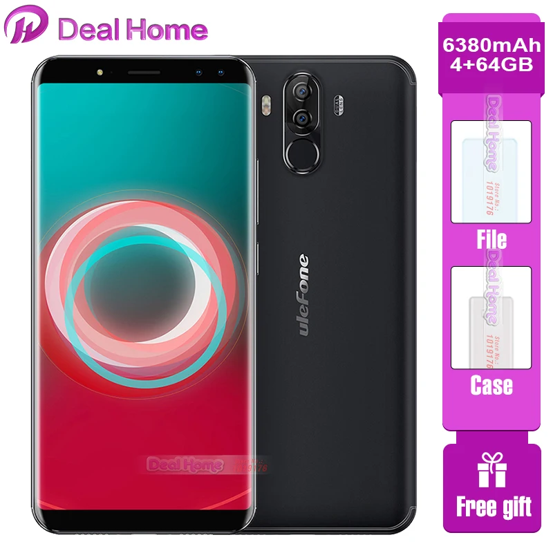 Original Ulefone Power 3S 6.0"18:9 Full Screen MTK6763 Octa 6380mAh 4GB 64GB Face ID Four Camera Android 7.1 Mobile phone
Original Ulefone Power 3S 6.0"18:9 Full Screen MTK6763 Octa 6380mAh 4GB 64GB Face ID Four Camera Android 7.1 Mobile phone