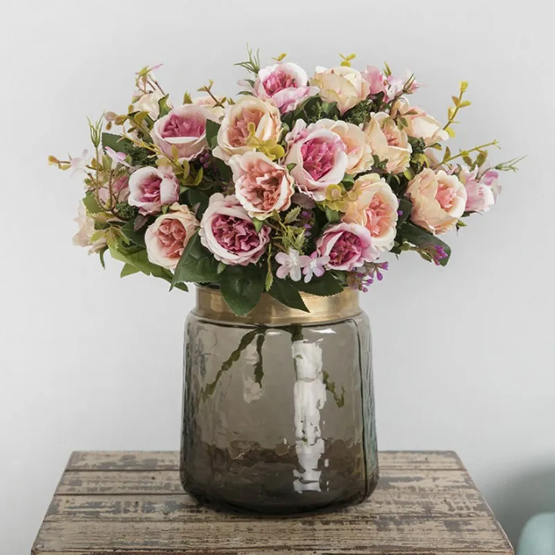 5 forks 8 Heads Bouquet Camellia Artificial Flower European Style Fake Flowers For Wedding Home Decor Bride Bouquet
5 forks 8 Heads Bouquet Camellia Artificial Flower European Style Fake Flowers For Wedding Home Decor Bride Bouquet