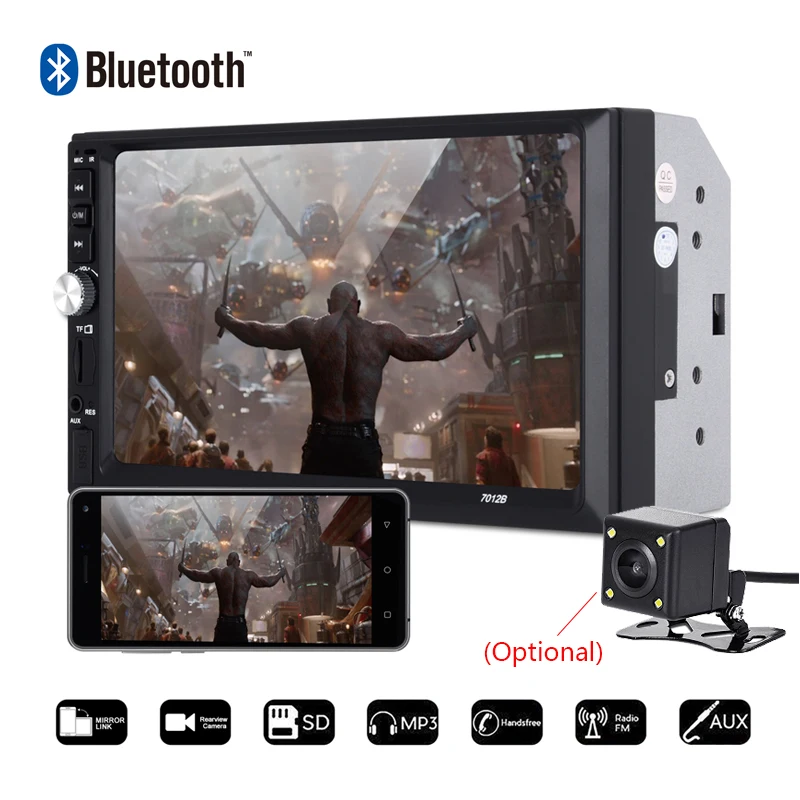 Essgoo 7" 2 Din Car Radio Multimedia MP5 Player 7012B USB FM Autoradio Bluetooth Rear View Camera Mirror Link Auto Audio Stereo
Essgoo 7" 2 Din Car Radio Multimedia MP5 Player 7012B USB FM Autoradio Bluetooth Rear View Camera Mirror Link Auto Audio Stereo