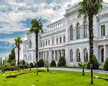 Frameless diy paintings by numbers paint by number for home decor oil picture painting 5065cm white building 
Frameless diy paintings by numbers paint by number for home decor oil picture painting 5065cm white building
