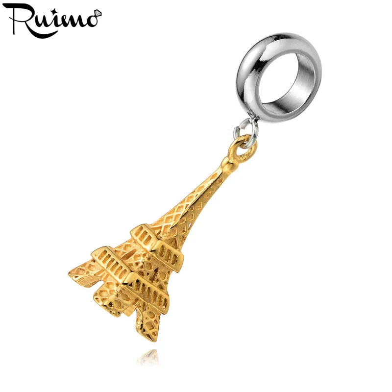 RUIMO 5pcs Plating Gold Eiffel Tower Charm Pendants 6mm Big Hole Beads Accessories For Women Bracelets Necklace Jewelry Making
RUIMO 5pcs Plating Gold Eiffel Tower Charm Pendants 6mm Big Hole Beads Accessories For Women Bracelets Necklace Jewelry Making