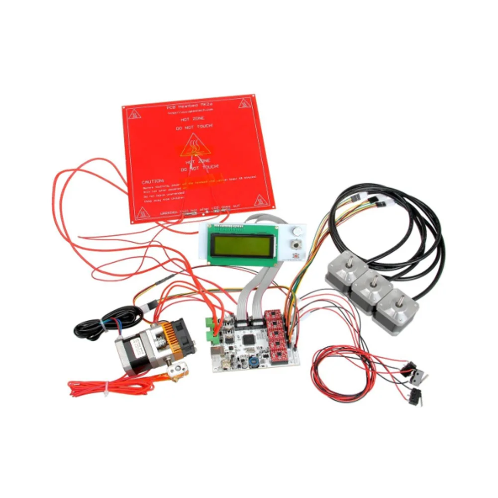 3D Printer Kit GT2560 Controller Board + LCD 2004 Display + 5 Pcs A4988 Stepper Motor Driver @JH
3D Printer Kit GT2560 Controller Board + LCD 2004 Display + 5 Pcs A4988 Stepper Motor Driver @JH