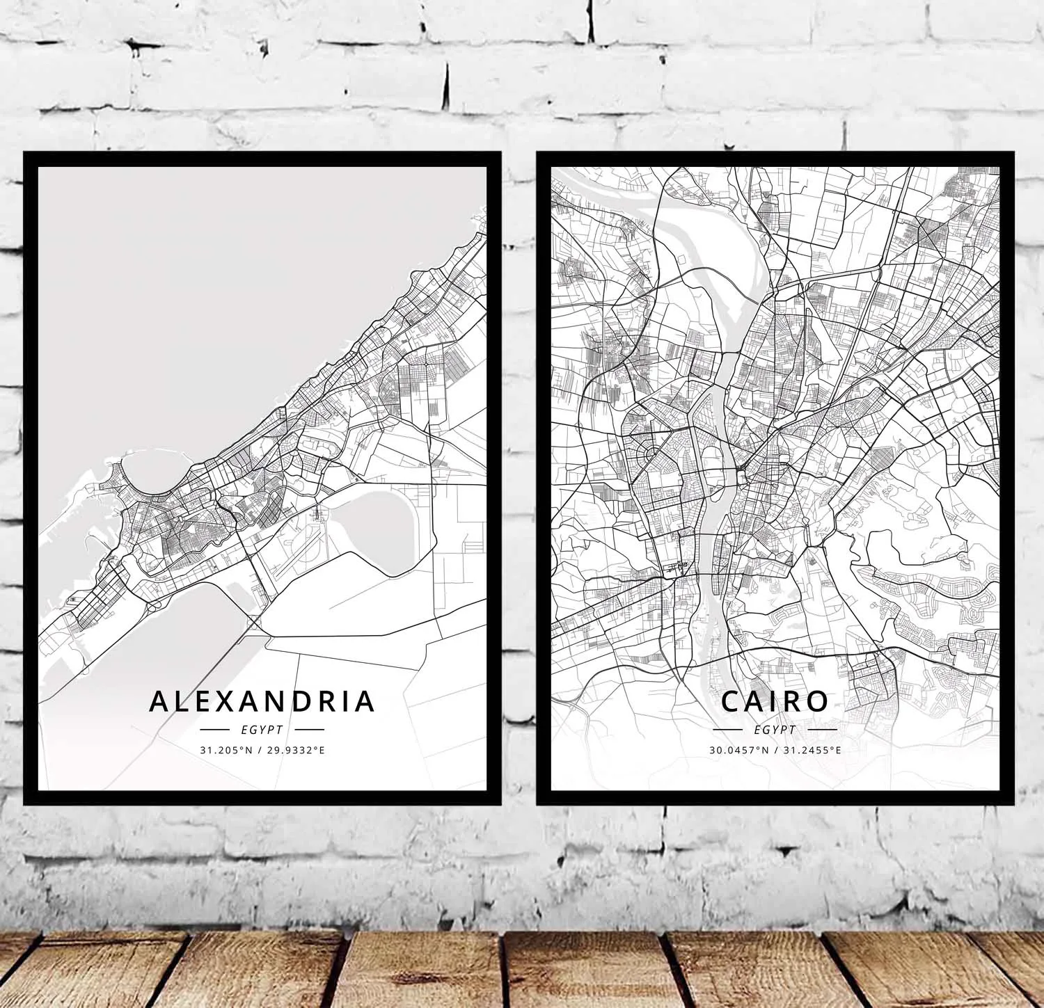 Alexandria Cairo Egypt Map Poster | Дом и сад