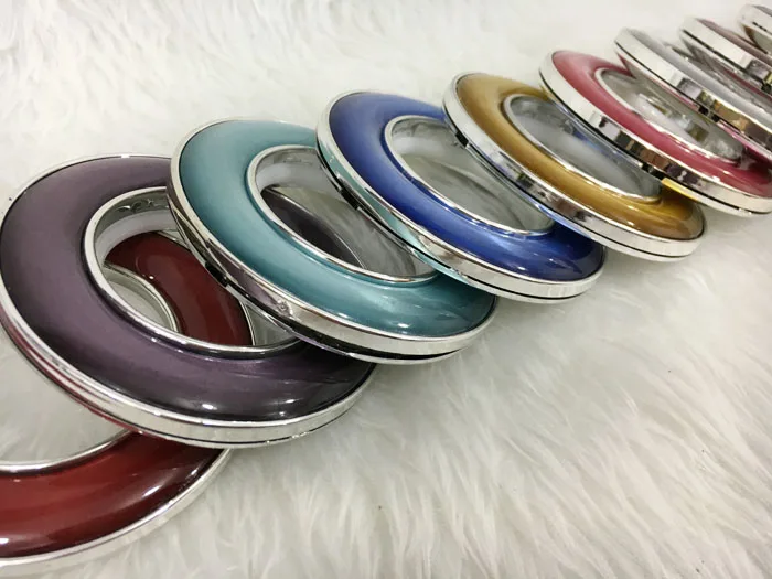 50PCS 48mmx80mm Round Shape Plastic Low Noise Rings for Eyelet Curtain Matt Chrome Roman Circle Curtain ring
50PCS 48mmx80mm Round Shape Plastic Low Noise Rings for Eyelet Curtain Matt Chrome Roman Circle Curtain ring