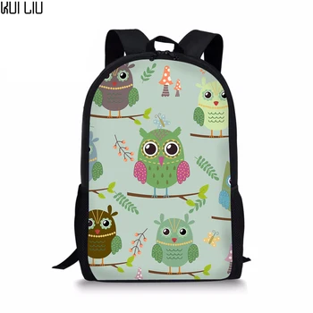 

Customized Girls Children Primary Students Preppy Style Kawaii Owl Fresh School Bag Backpacks Bookbag Kids Satchel Sac Enfant