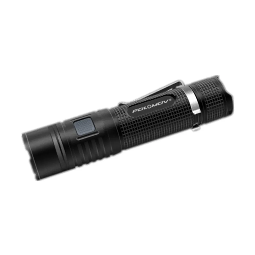 FOLOMOV Tour B4 Rechargeable Flashlight with Powerbank Feature (18650 2600mAh Protected battery included)
FOLOMOV Tour B4 Rechargeable Flashlight with Powerbank Feature (18650 2600mAh Protected battery included)
