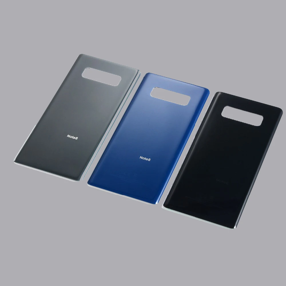 Корпус для Samsung Galaxy Note 8 N950 N950F N9500 Задняя стеклянная крышка батарейного отсека с