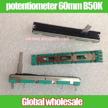 2pcs mixer fader potentiometer 60mm B50K / double tap with mid-point handle 20MMD 4 feet +4 feet
2pcs mixer fader potentiometer 60mm B50K / double tap with mid-point handle 20MMD 4 feet +4 feet