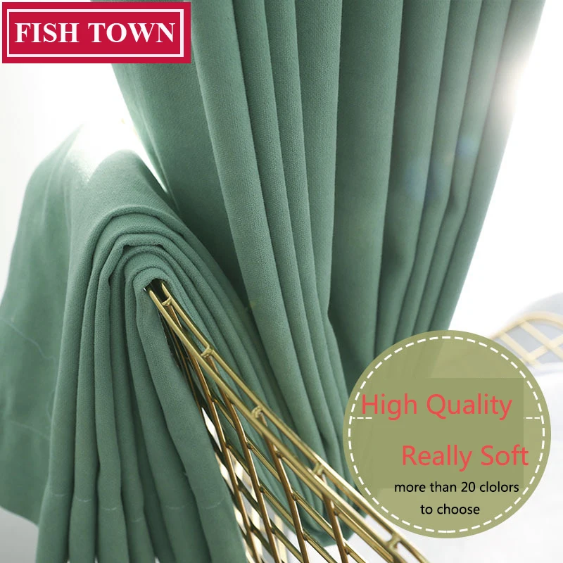 FISH TOWN Modern Solid Soft Curtains for Living Room Bedroom Soft Comfortable Blinds Windows Curtain Custom Size Plain Door
FISH TOWN Modern Solid Soft Curtains for Living Room Bedroom Soft Comfortable Blinds Windows Curtain Custom Size Plain Door