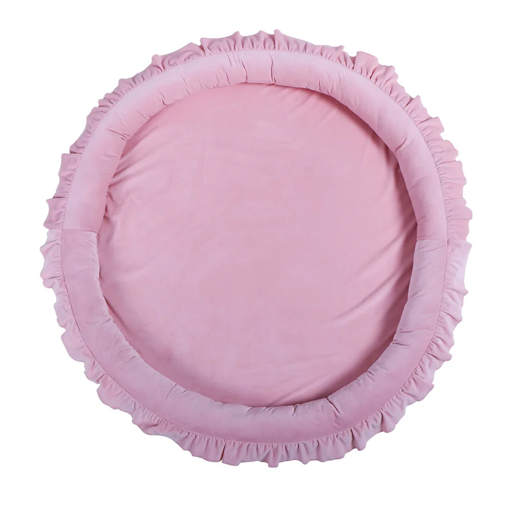Large Nordic Round Frill Ruffled Soft Velvet Baby Padded Play Mat Floor Cushion Mat 10cm Thickness 90cm Diameter Kids Room Decor
Large Nordic Round Frill Ruffled Soft Velvet Baby Padded Play Mat Floor Cushion Mat 10cm Thickness 90cm Diameter Kids Room Decor